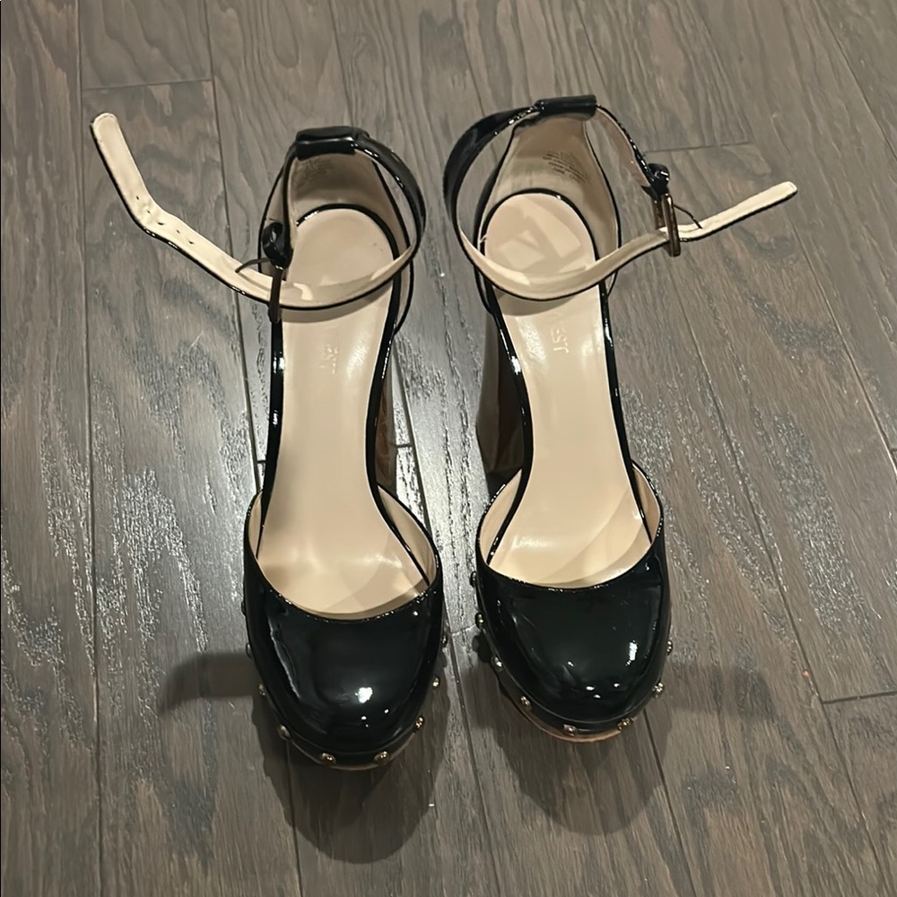 Black Patent Leather Women's Shoes